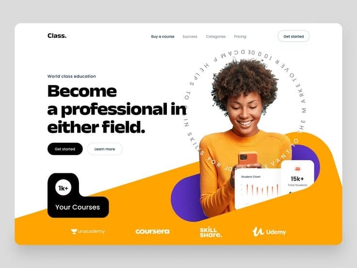E-Learning Platform Website